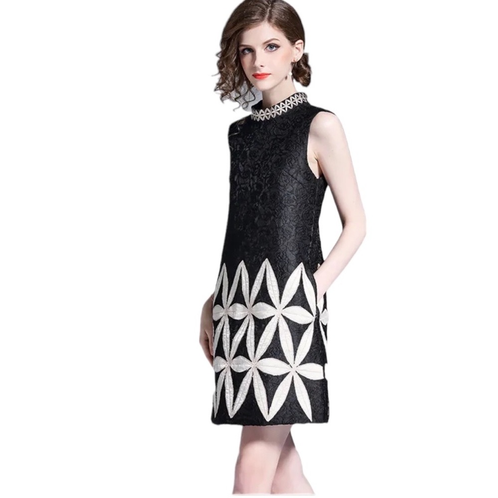 The Gerty Brocade Dress - Picture 1 of 11